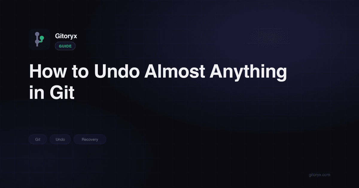 How to Undo Almost Anything in Git | Gitoryx
